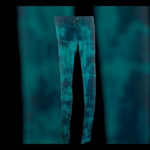 Custom Made Tye Dye Stacked Jeans Size 5